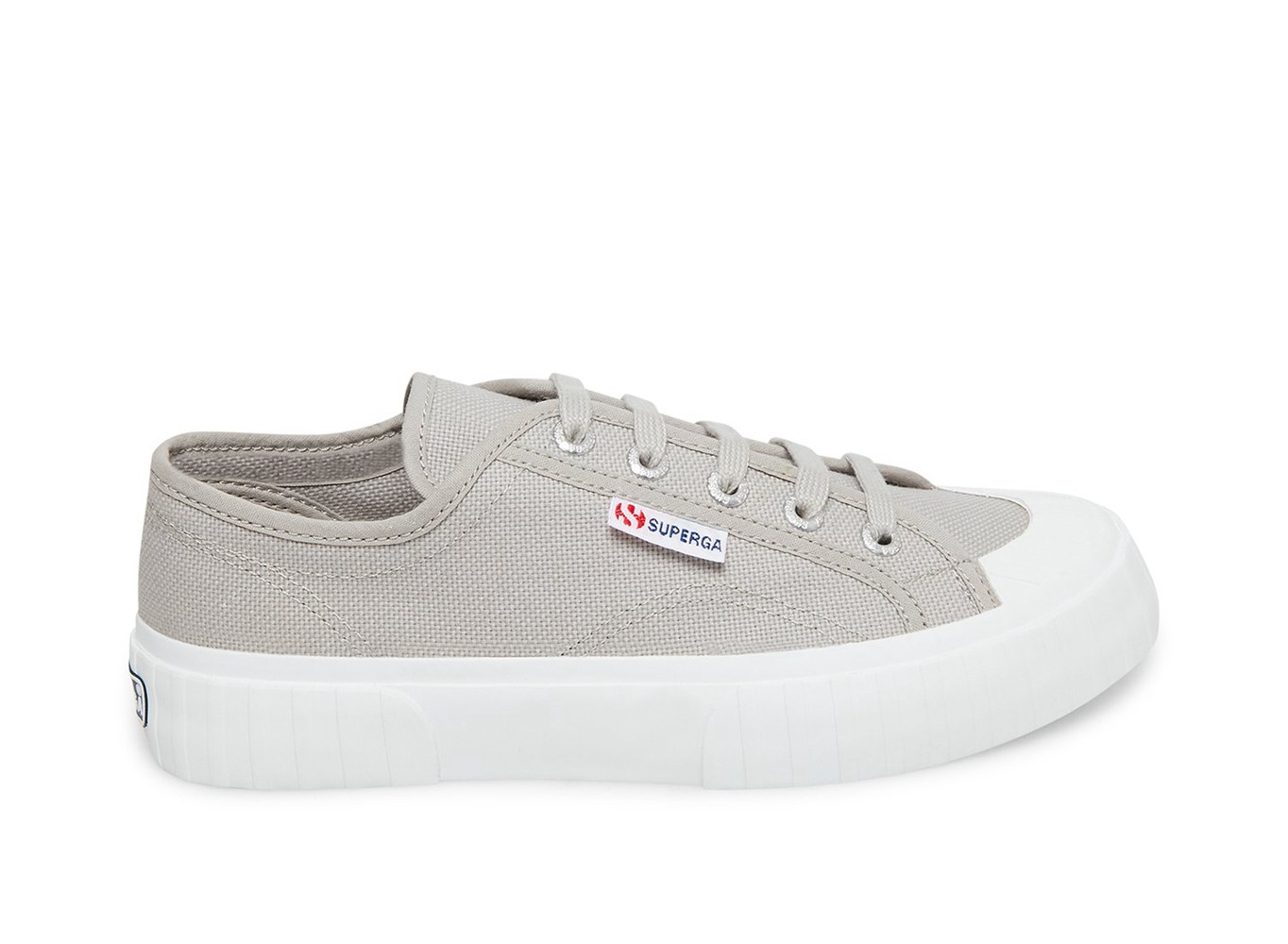 Superga Espadrille Womens - 2630 Stripe - Light Grey - YVJHF6095